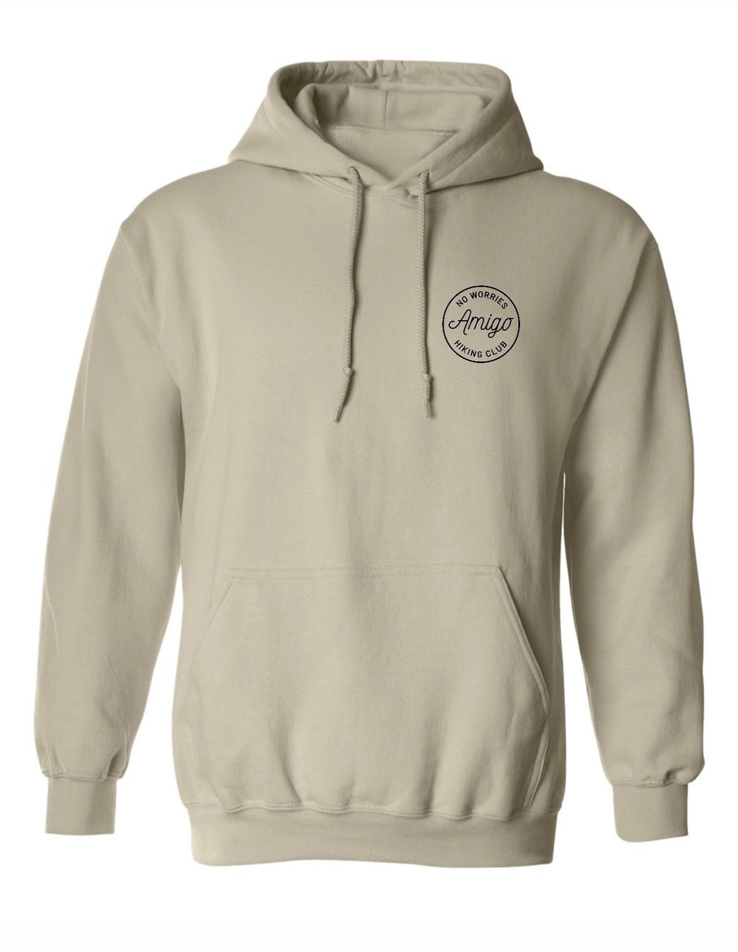 Hike More Worry Less Feel Good  Hoodie - Stone