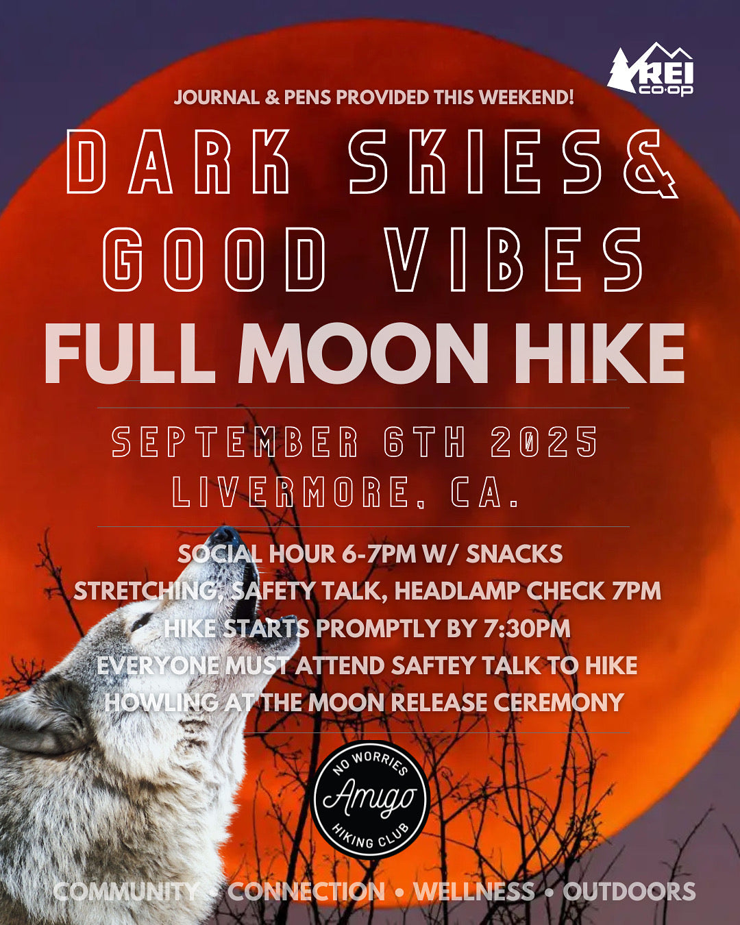 DARK SKIES & GOOD VIBES FULL MOON HIKE