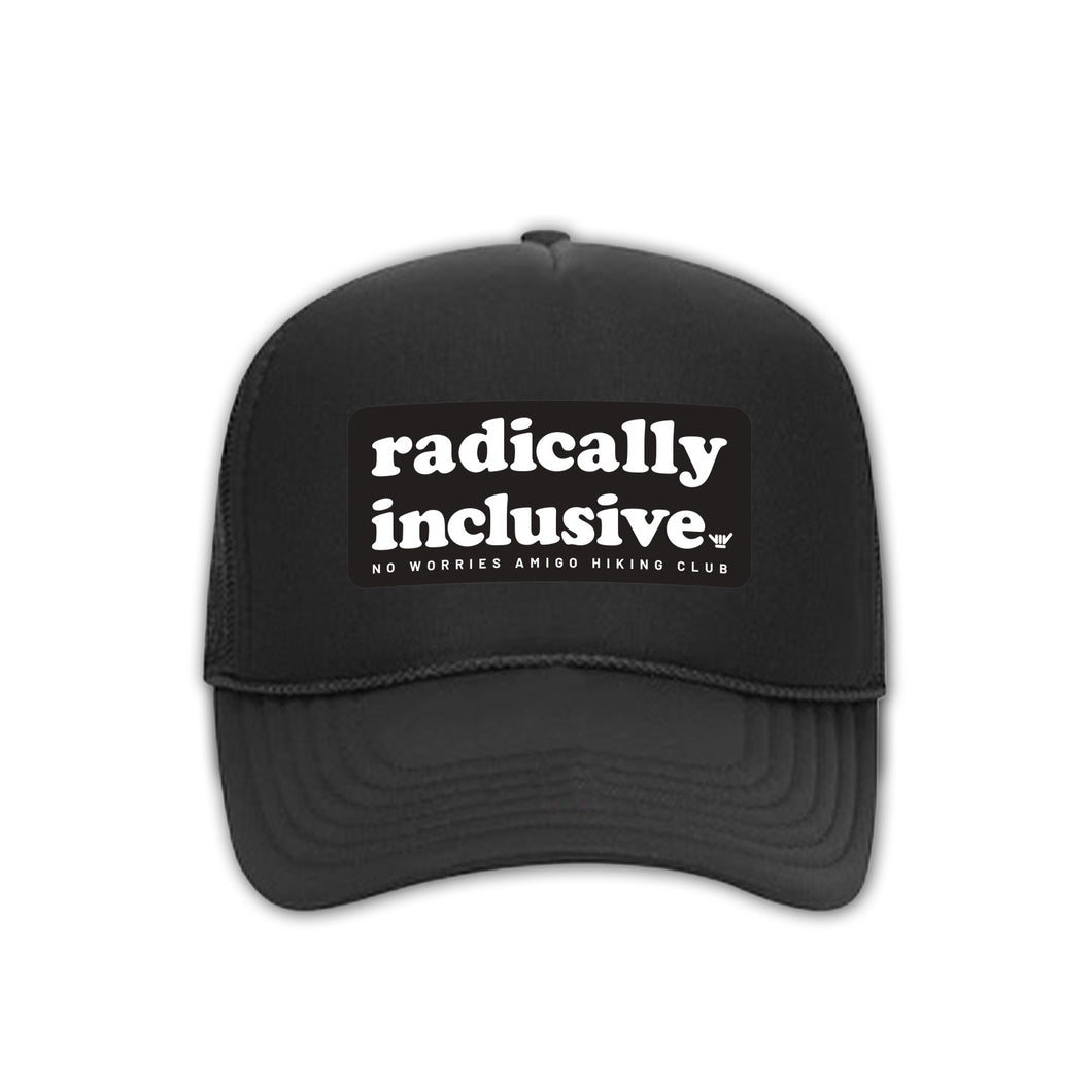 RADically inclusive foam trucker hat - black