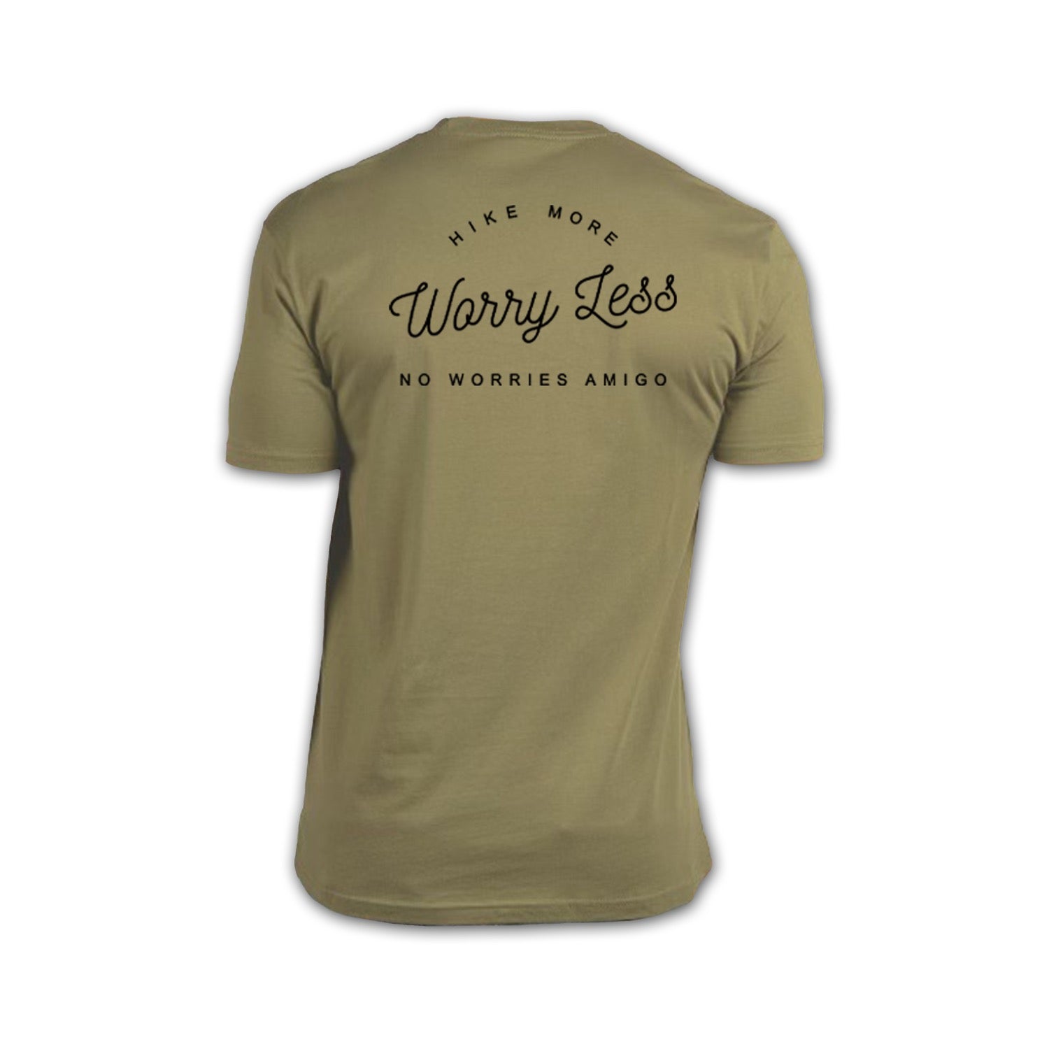 Hike More Worry Less Tee - Olive