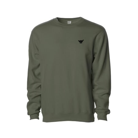 Crewneck Sweater - Olive Green