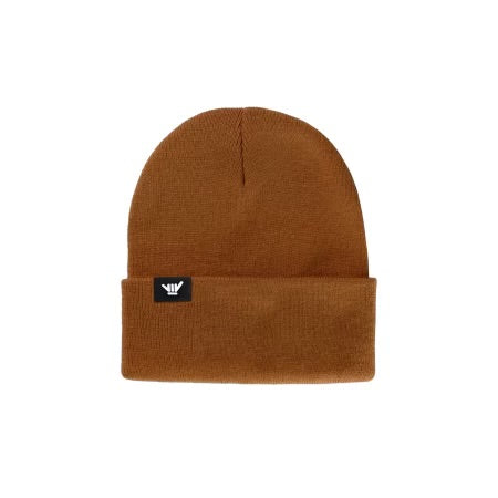 NEW! Knit Cuff Beanie- Saddle Brown