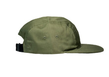 Load image into Gallery viewer, The Trail Blazer, 5 Panel Hat, Olive Green
