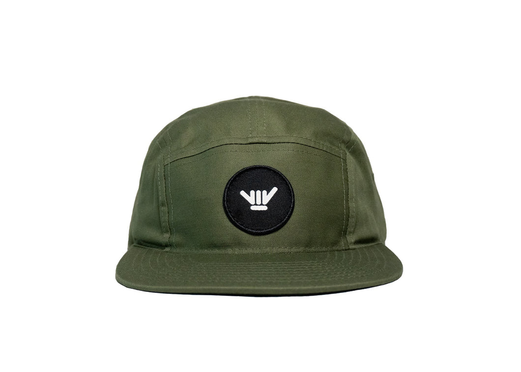 The Trail Blazer, 5 Panel Hat, Olive Green