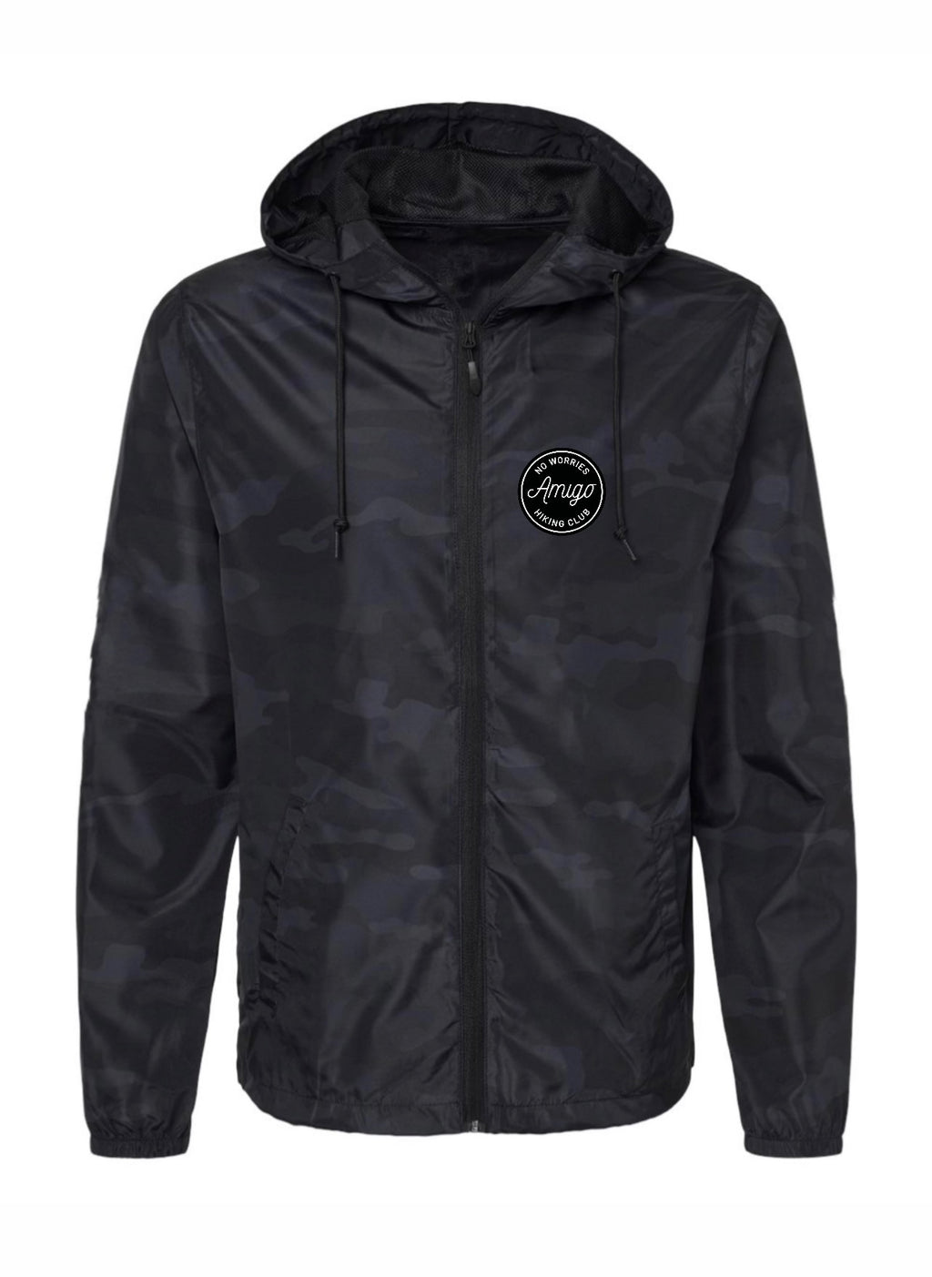 Black Camo Windbreaker