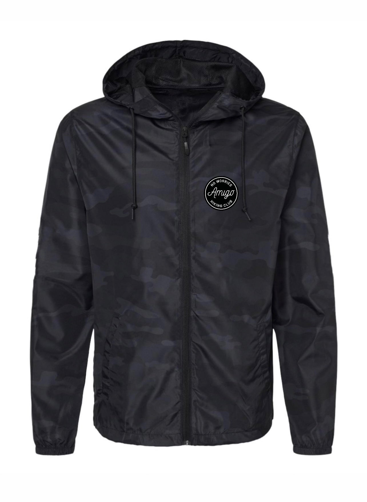 Black Camo Windbreaker